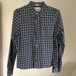 Abercrombie and Fitch plaid button down shirt